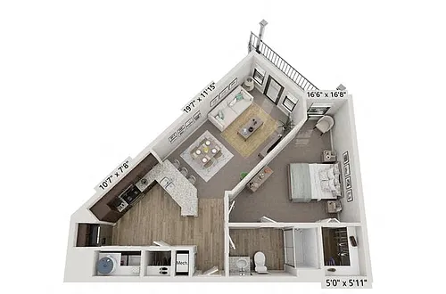 Floor plan 1X1 - A2