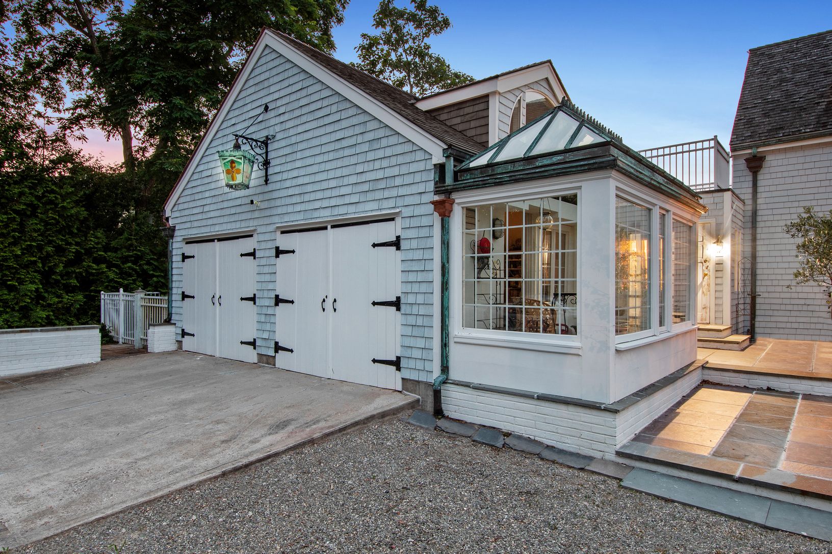 ATTACHED GARAGE AND GREENHOUSE