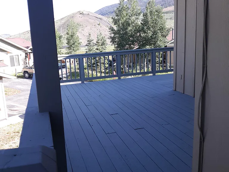 480 square foot deck.