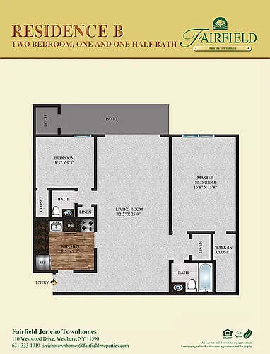 Floor plan Two Bedroom