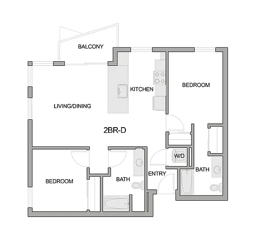 Floor plan 2br-d