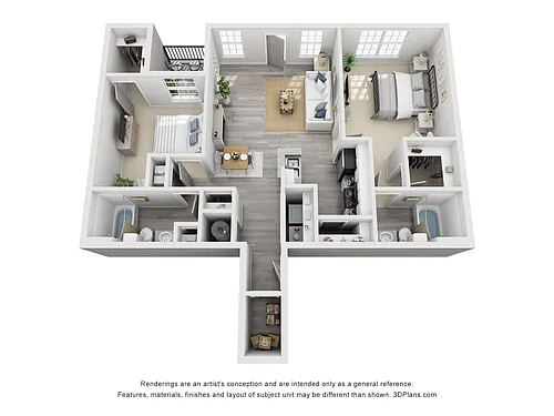 Floor plan The Spanish Moss Lower