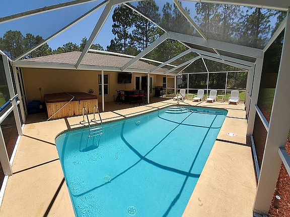 South West facing pool
