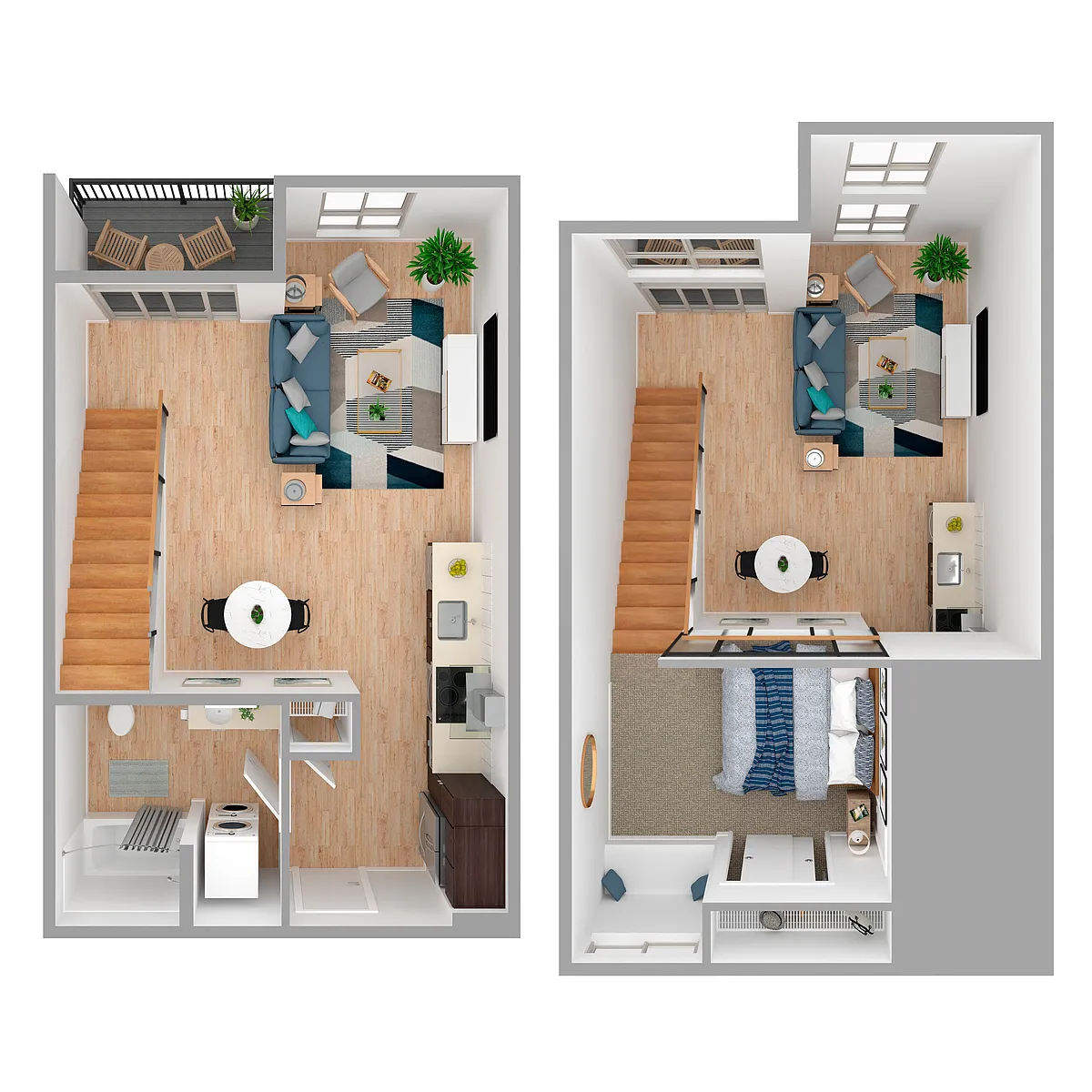 Floor plan 1x1 Loft - a87.1