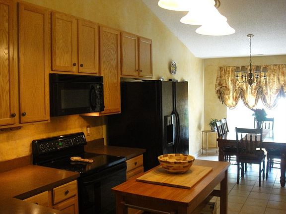 Kitchen with Black Applicances