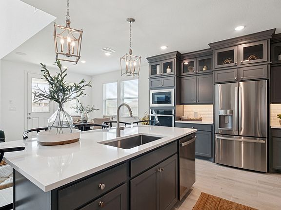 Kitchen with spacious central island