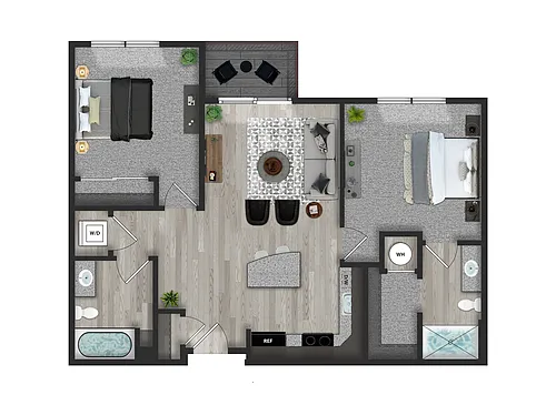 Floor plan 2X2
