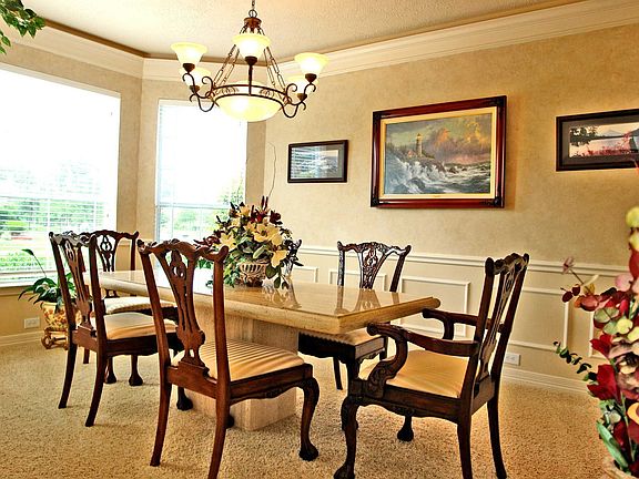 Elegant formal dining area