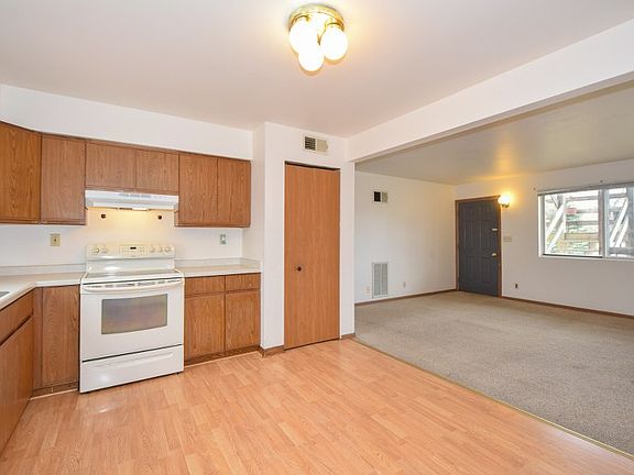 open concept kitchen/living room