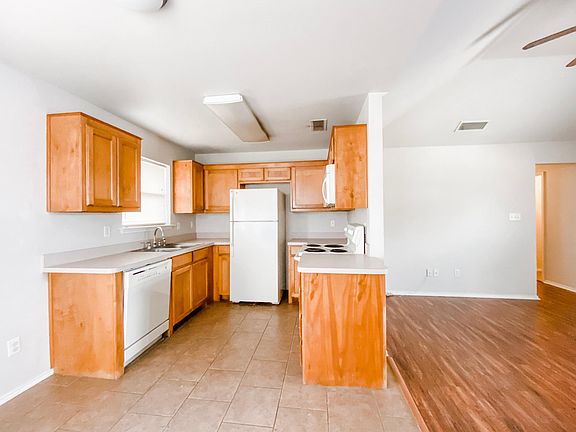 kitchen and living space
