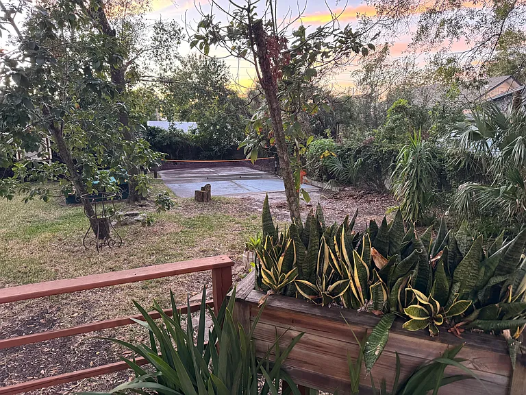 view from the back deck