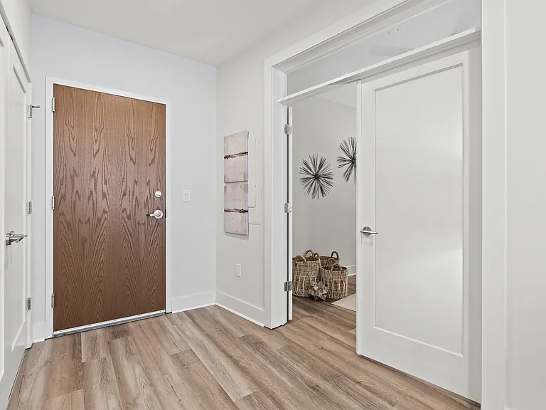 Entry with den/second bedroom doors