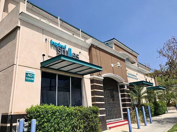 Street view of the mixed-use building