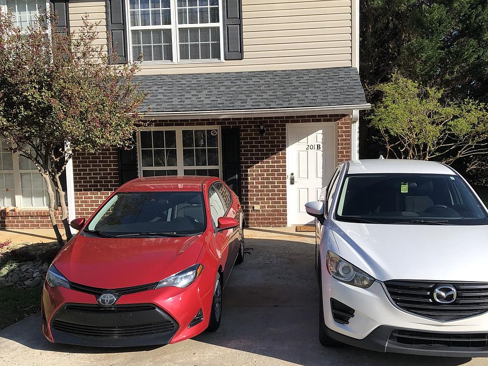 Private parking spaces for Unit B.