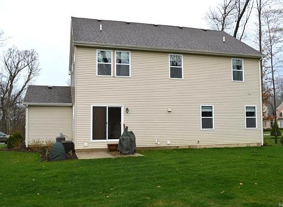 Spacious patio off the door wall