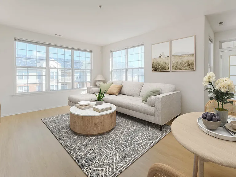 Living Room with Hard Surface Flooring