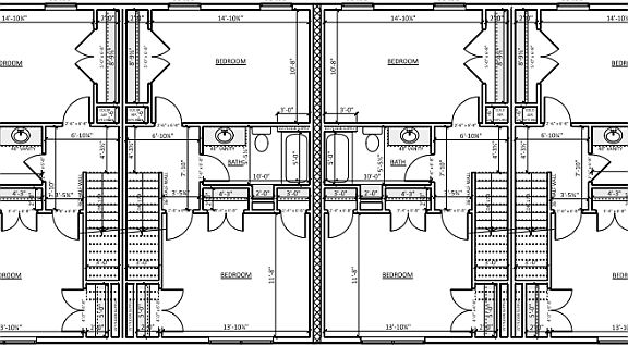 Two bedroom floorplan upstairs