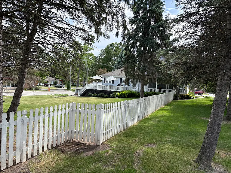 large lot/ partially fenced