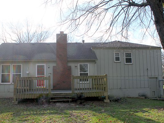 Oversized deck, mature trees