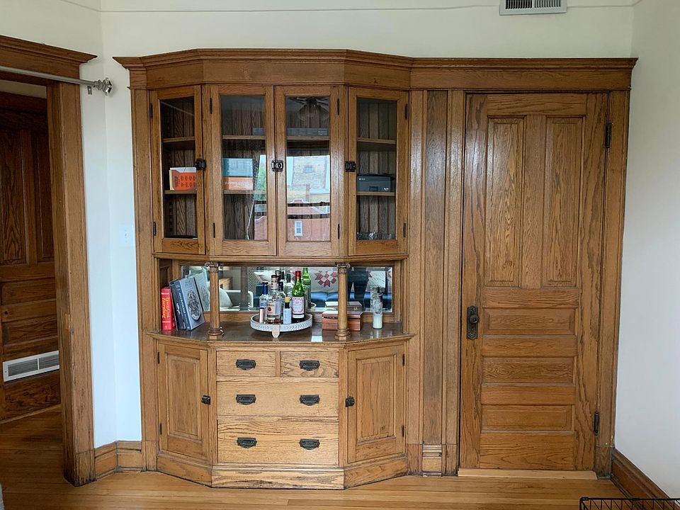 China hutch in living room