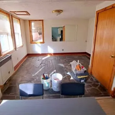 Natural Rock floor in Living