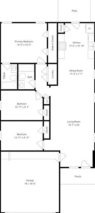 3 bed, 2.0 bath, 1250 sqft, $1,649 — Photo 2