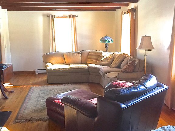 Living room with fireplace