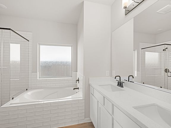 Owner s bath with shower and soaking tub