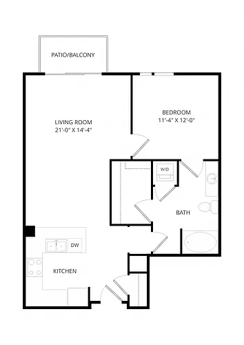 Floor plan B20 1X1
