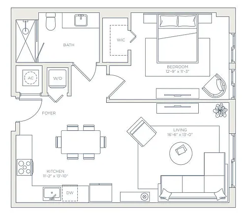 Floor plan West - A1