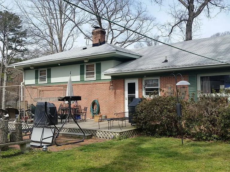 Back area of home