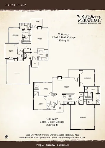 Floor plan Nottoway Cottage