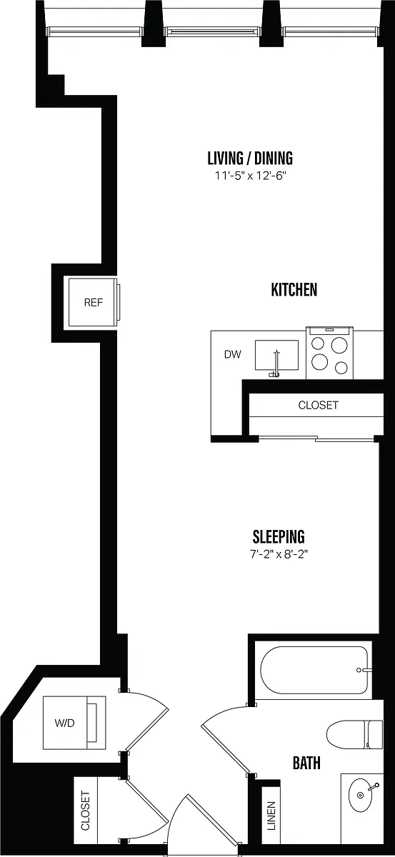 Floor plan Studio-A2