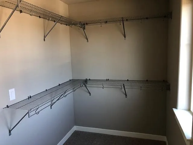Huge master bedroom walk in closet.