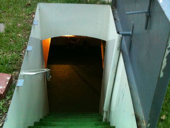 inground concrete incased storm shelter