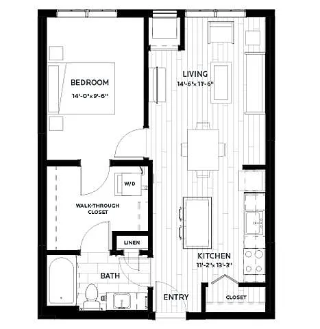 Floor plan Flats | Olive 6