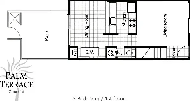 2 bedroom 1st floor