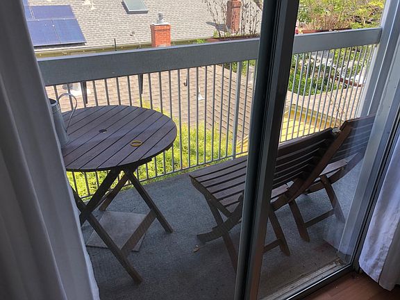 Deck off bedroom and kitchen