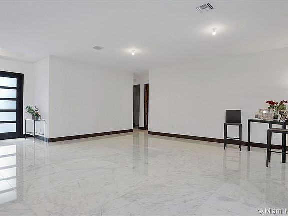 Marble floors throughout
