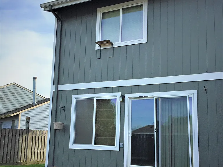 Back of townhouse