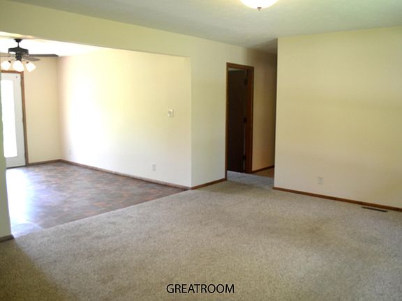 Great Room with view into Dining