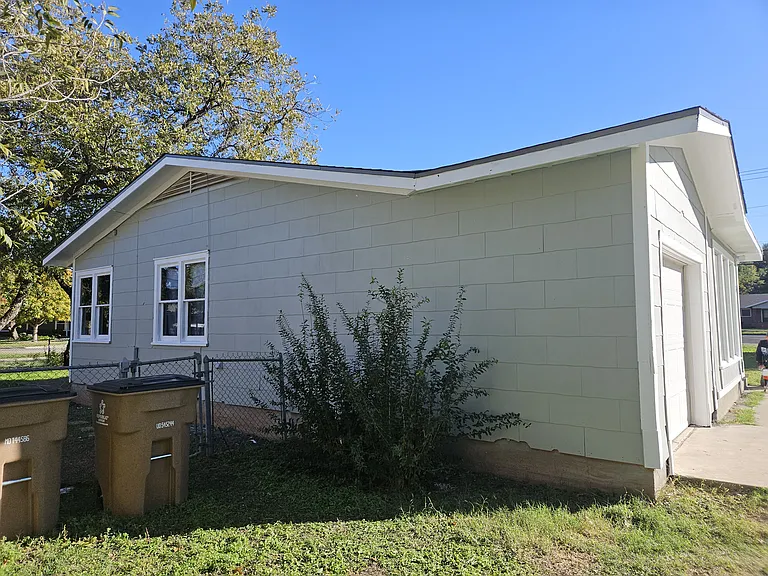 Left side of the house