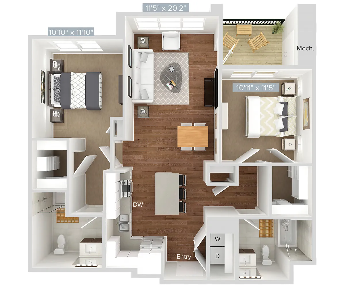 Floor plan B4-511
