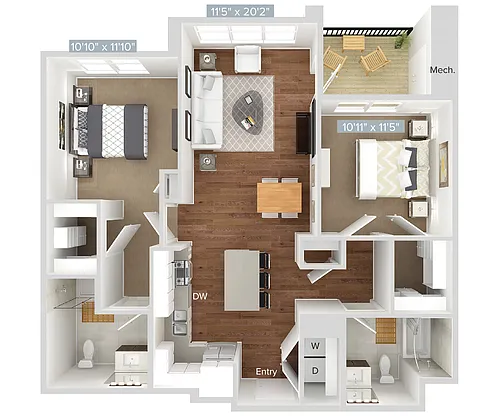 Floor plan B4-511