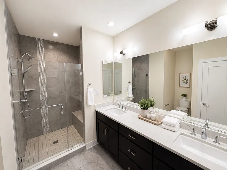 Primary bathroom.