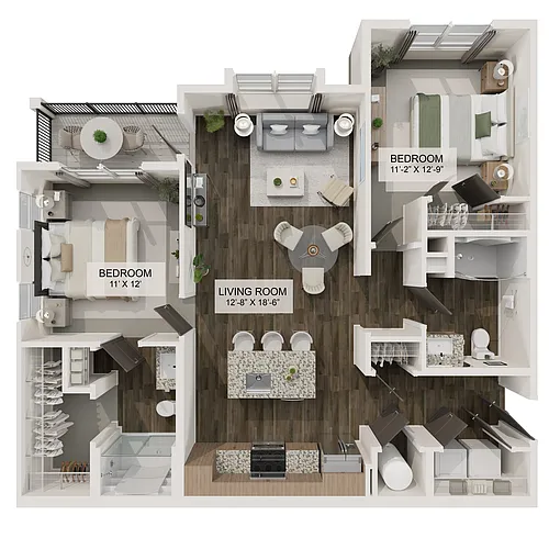 Floor plan The Tranquil (B1A)