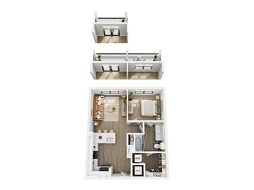 Floor plan Fern Affordable 80