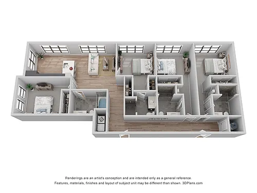 Floor plan B-4C3