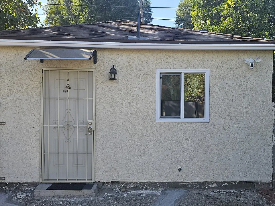 Unit facade with private gated entrance for security