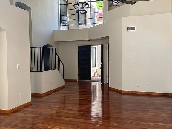 Beautiful hardwood floors and vaulted ceilings